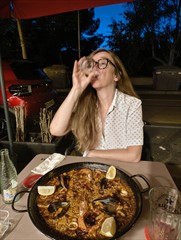 Am Abend dann Paella. Puh, war sehr ölig!