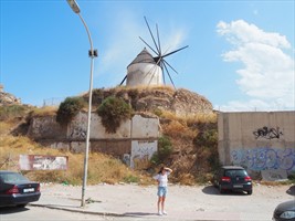 Ein Windmühle der Geschichte