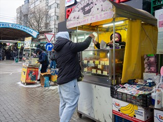 Kleine Food-Stände überall